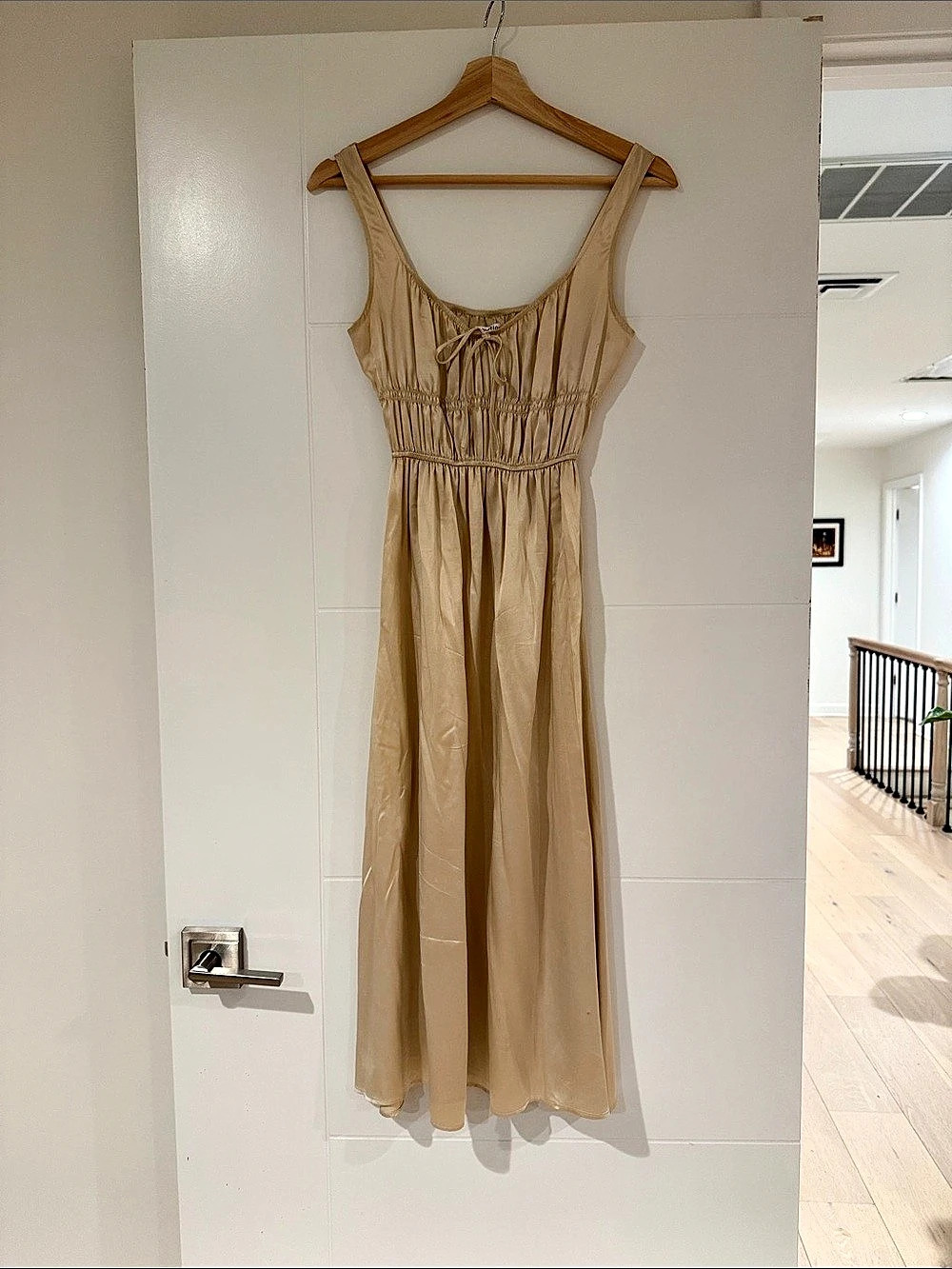 Reformation Maxi Dress in Tan